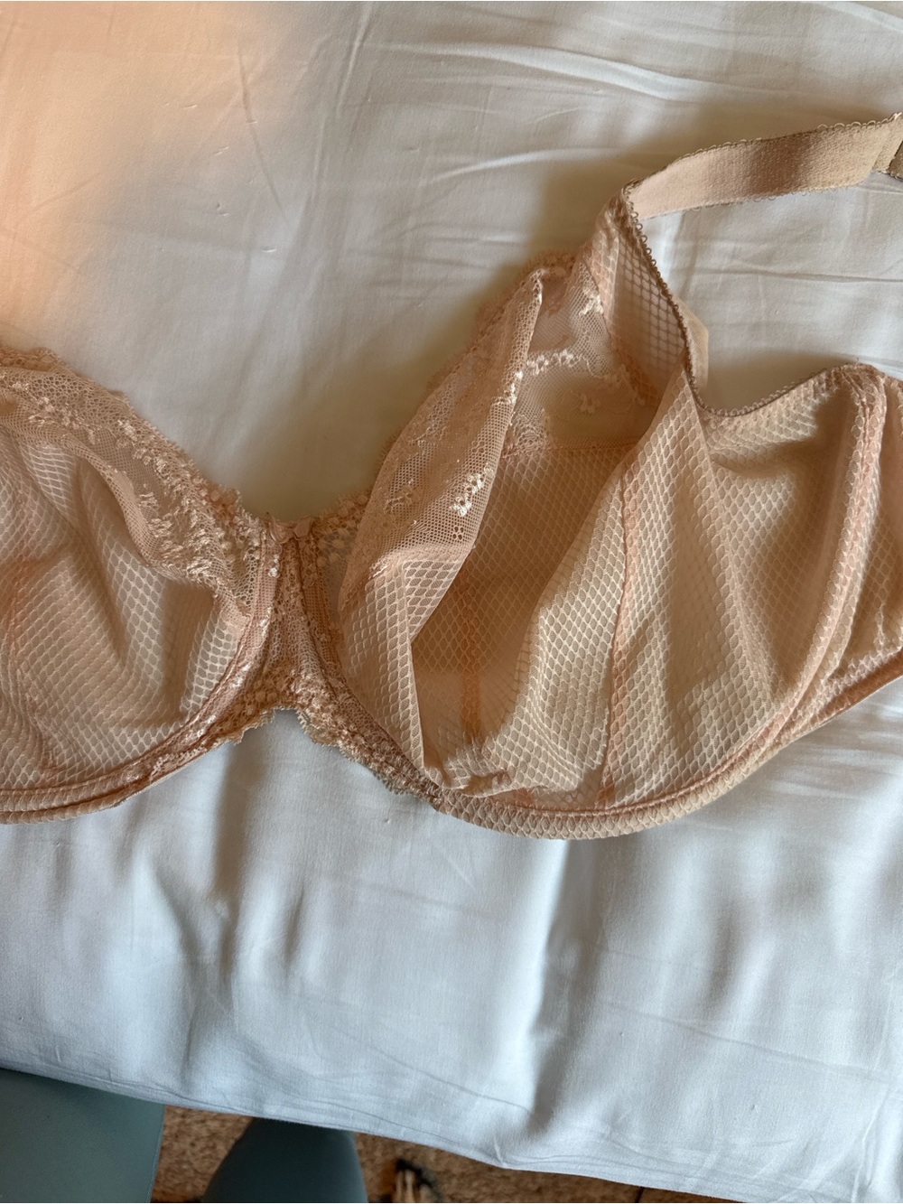Elomi Charlie Women's Sheer Lace Underwire Bra - Blush Pink Nude